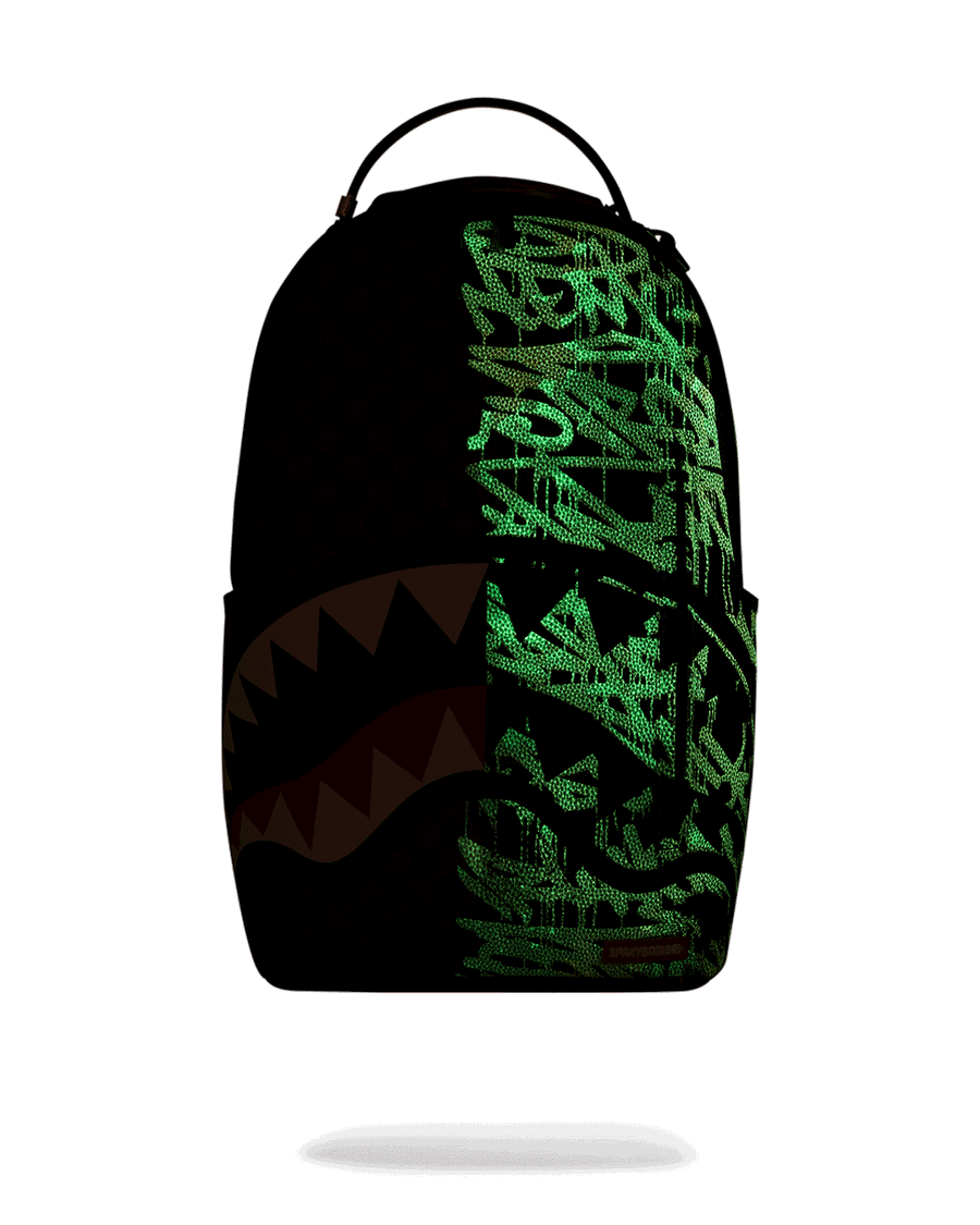 Sprayground glow in the dark shark backpack new arrivals