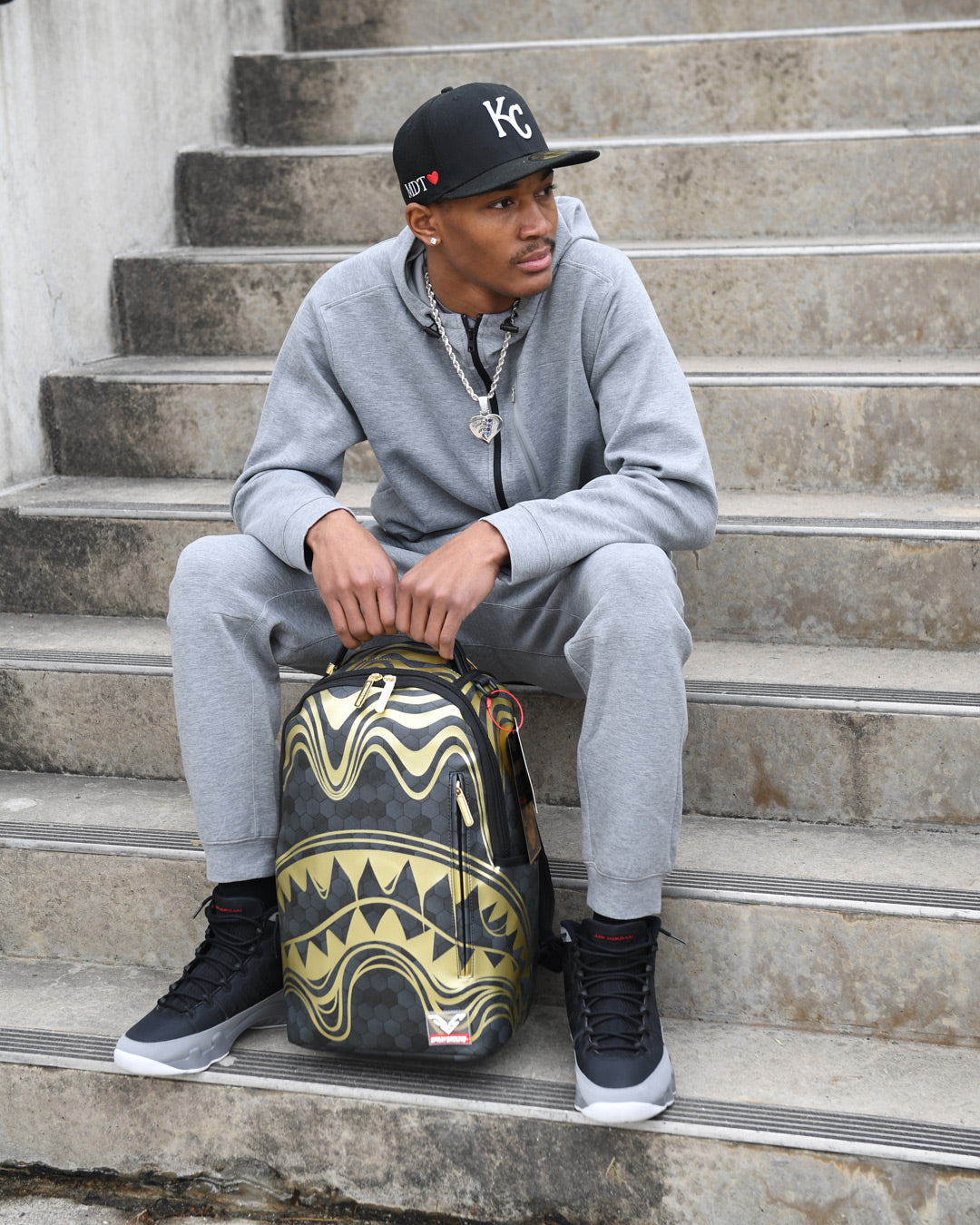 SPRAYGROUND® BACKPACK HONEYCOMB DEVONTA SMITH COLLAB BACKPACK