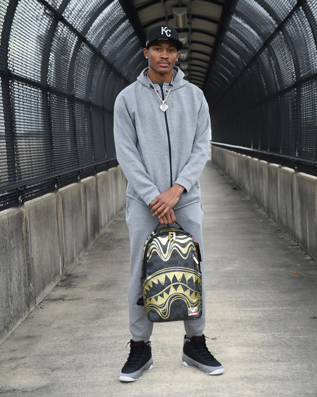 SPRAYGROUND® BACKPACK HONEYCOMB DEVONTA SMITH COLLAB BACKPACK