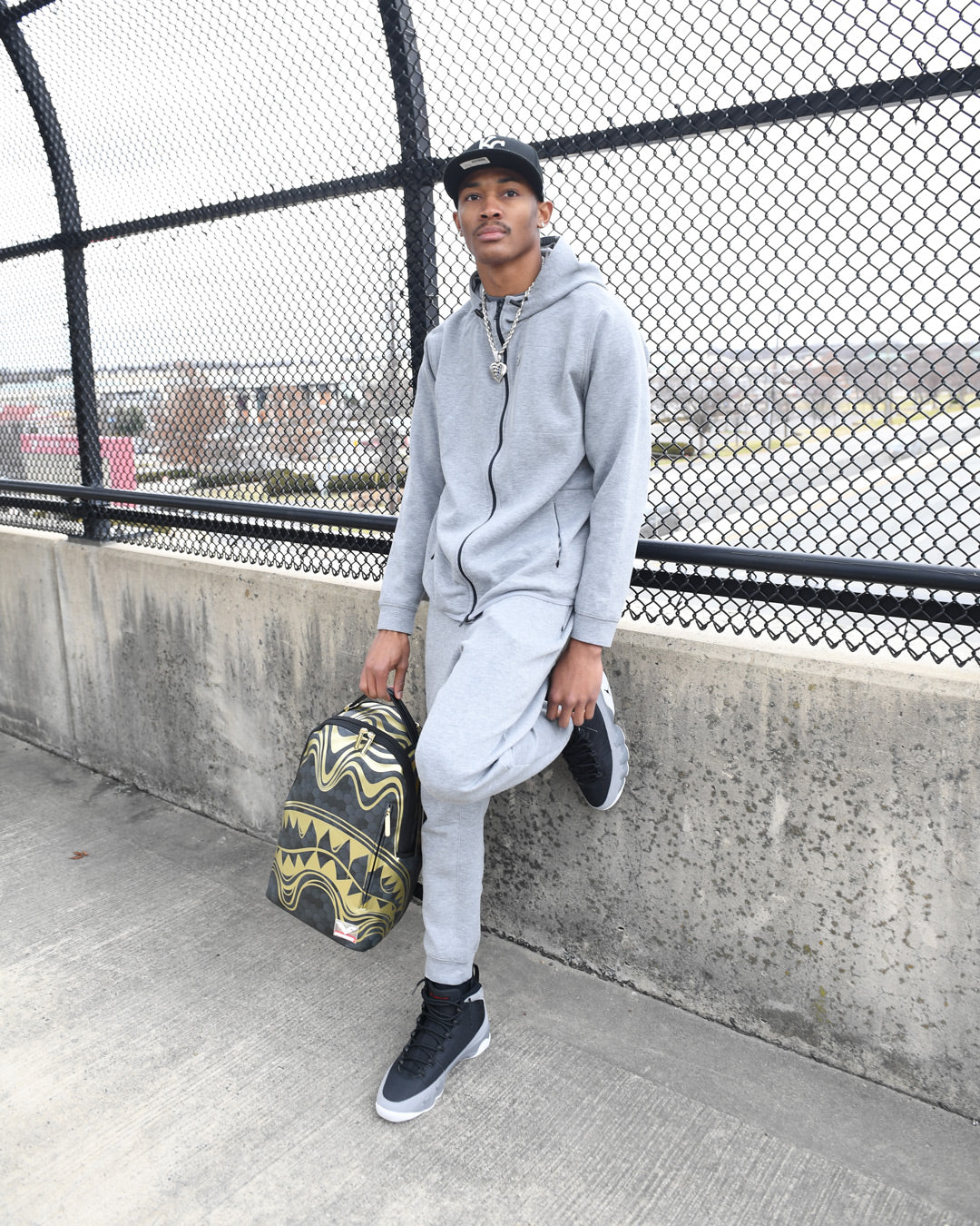 SPRAYGROUND® BACKPACK HONEYCOMB DEVONTA SMITH COLLAB BACKPACK