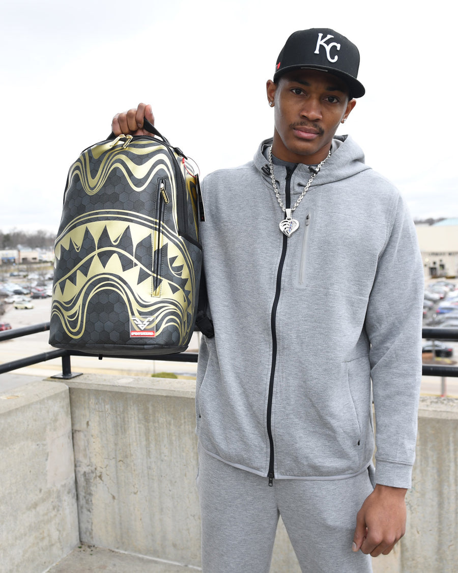 SPRAYGROUND® BACKPACK HONEYCOMB DEVONTA SMITH COLLAB BACKPACK