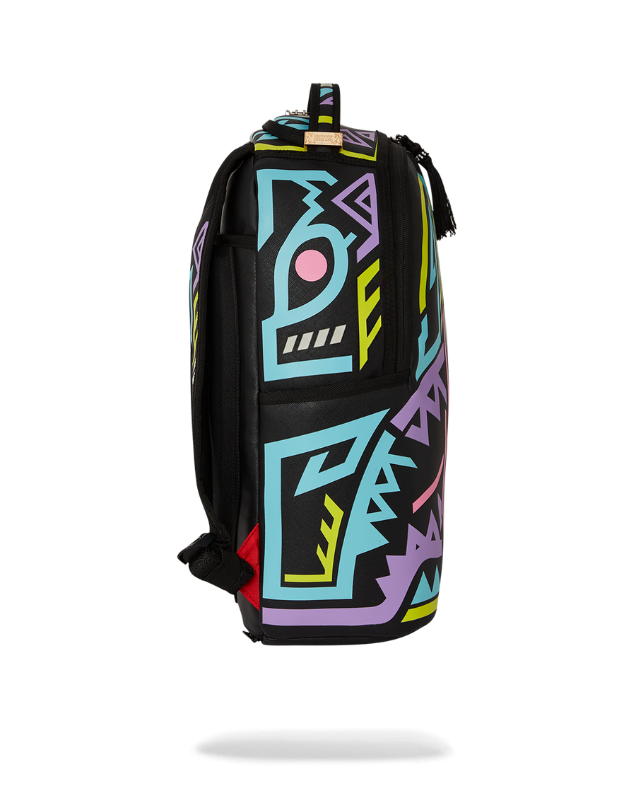 SPRAYGROUND® BACKPACK A.I. PATH TO THE FUTURE III BACKPACK - SANDFLOWER COLLAB (GLOW IN THE DARK)