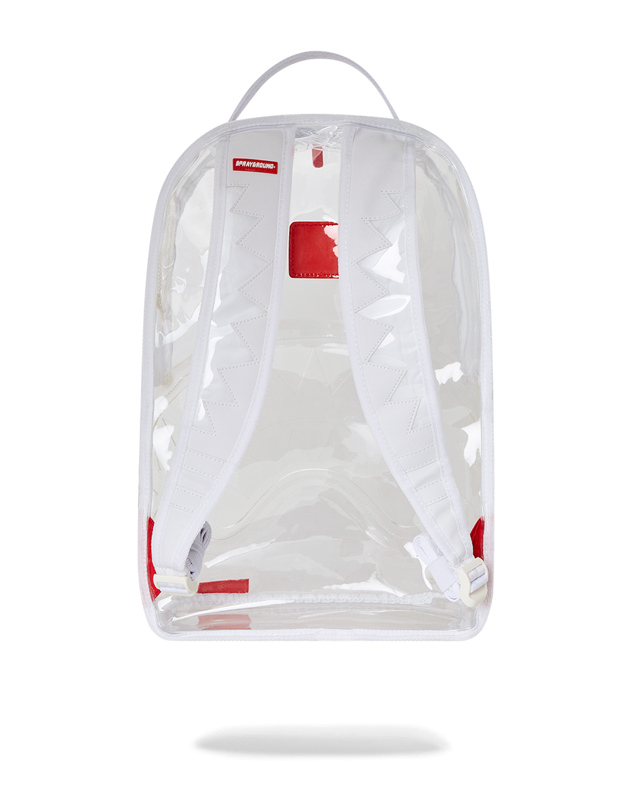 Sprayground clear backpack sales