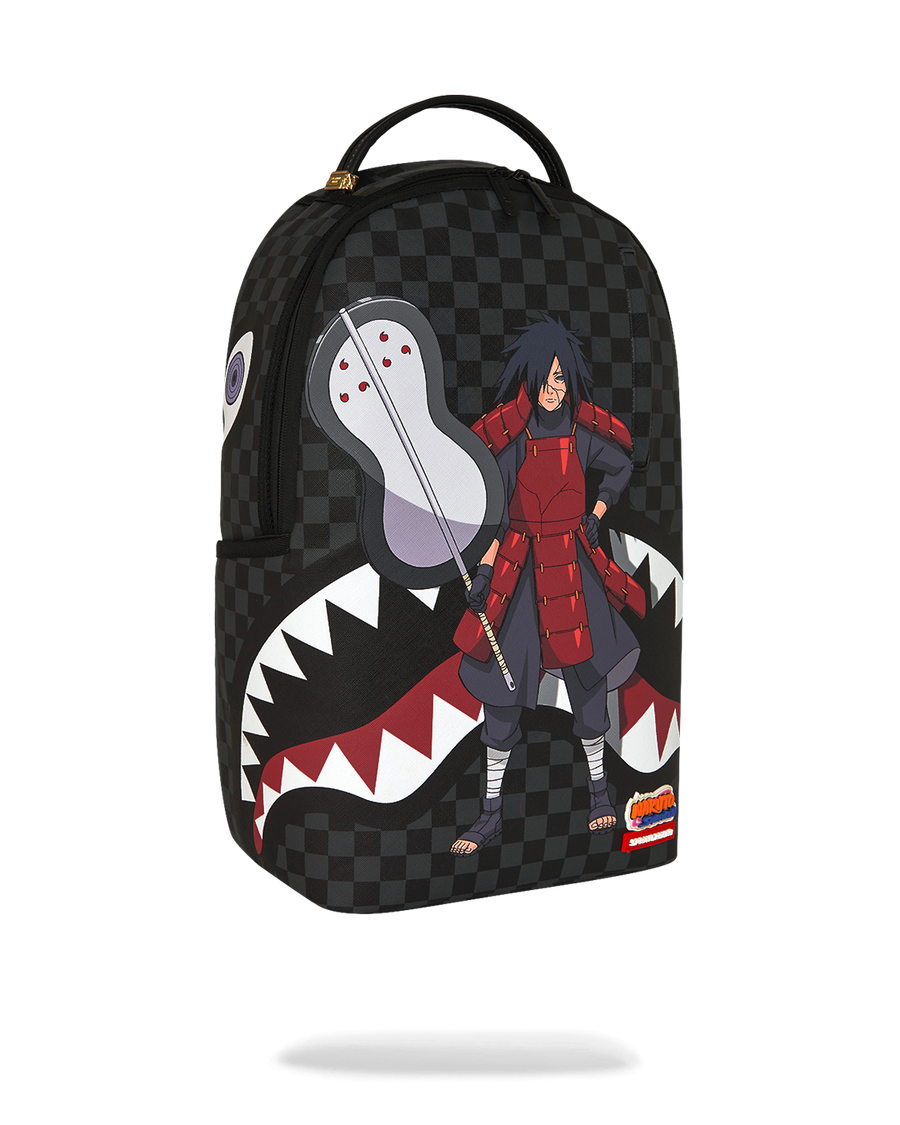 akatsuki mini backpack Bioworld Naruto Sasuke Red Cloud Anti Leaf Faux Saffiano Leather Bag With incredible characters and villains Naruto red backpack - Gem