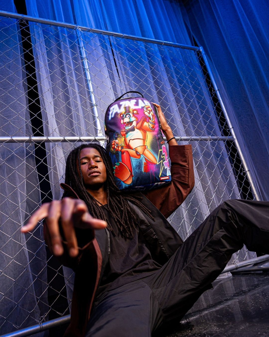 SPRAYGROUND® BACKPACK FIVE NIGHTS AT FREDDY'S: GLAMROCK ROCKOUT DLXSR BACKPACK