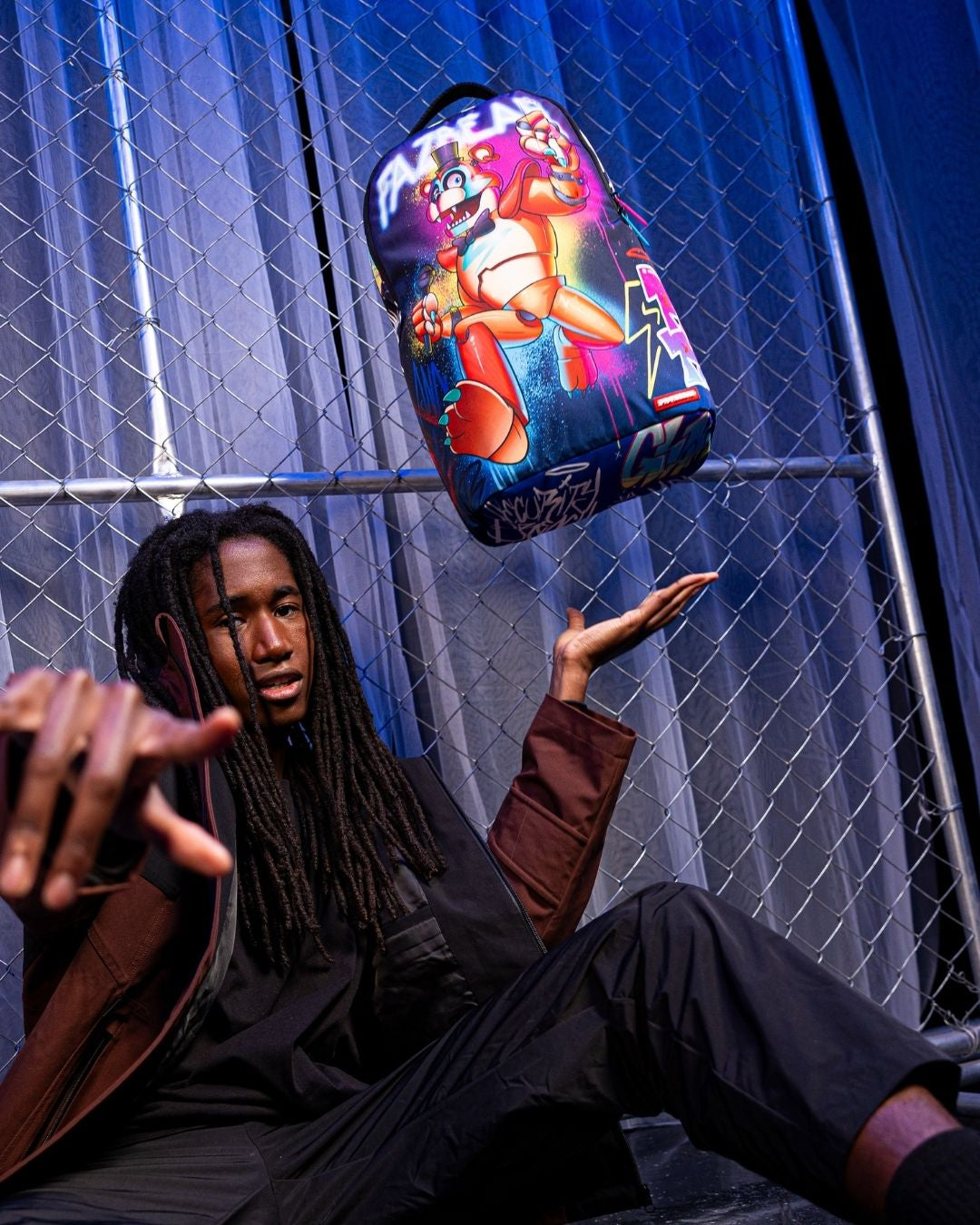 SPRAYGROUND® BACKPACK FIVE NIGHTS AT FREDDY'S: GLAMROCK ROCKOUT DLXSR BACKPACK
