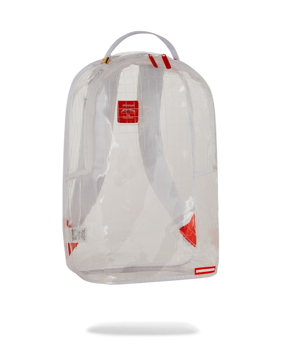 SPRAYGROUND® BACKPACK CLEAR VISION SHARKS IN PARIS - 100% ALL CLEAR DLX BACKPACK