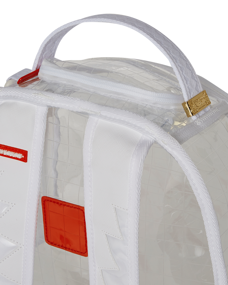 SPRAYGROUND® BACKPACK CLEAR VISION SHARKS IN PARIS - 100% ALL CLEAR DLX BACKPACK