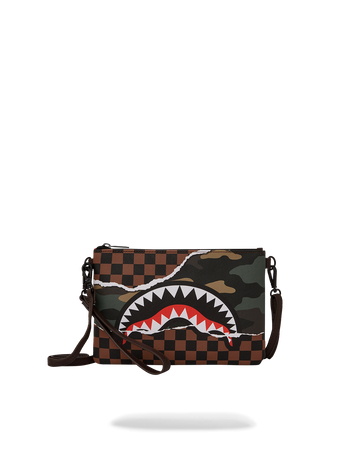 SPRAYGROUND® POUCHETTE TEAR IT UP CAMO CROSSOVER CLUTCH