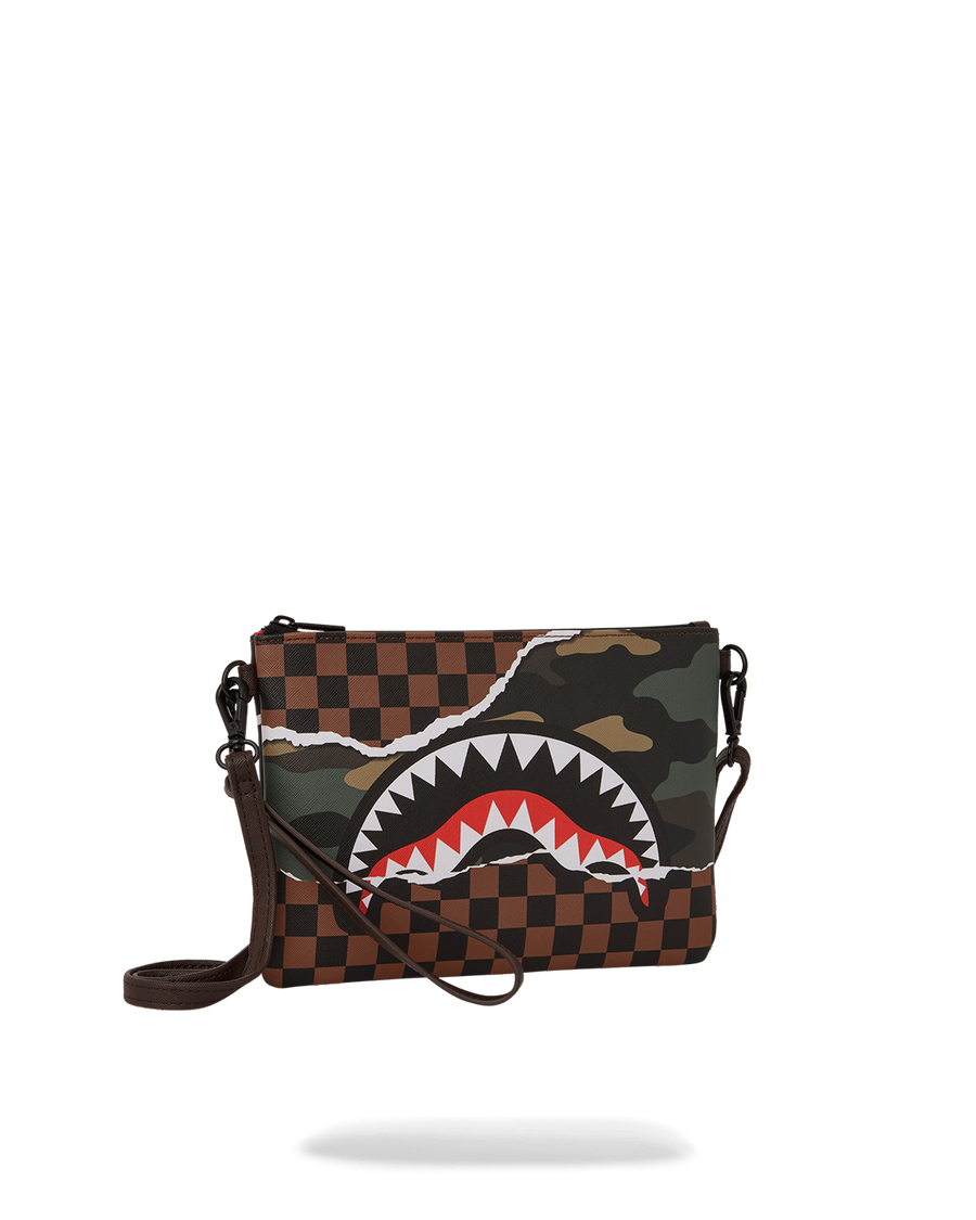 SPRAYGROUND® POUCHETTE TEAR IT UP CAMO CROSSOVER CLUTCH