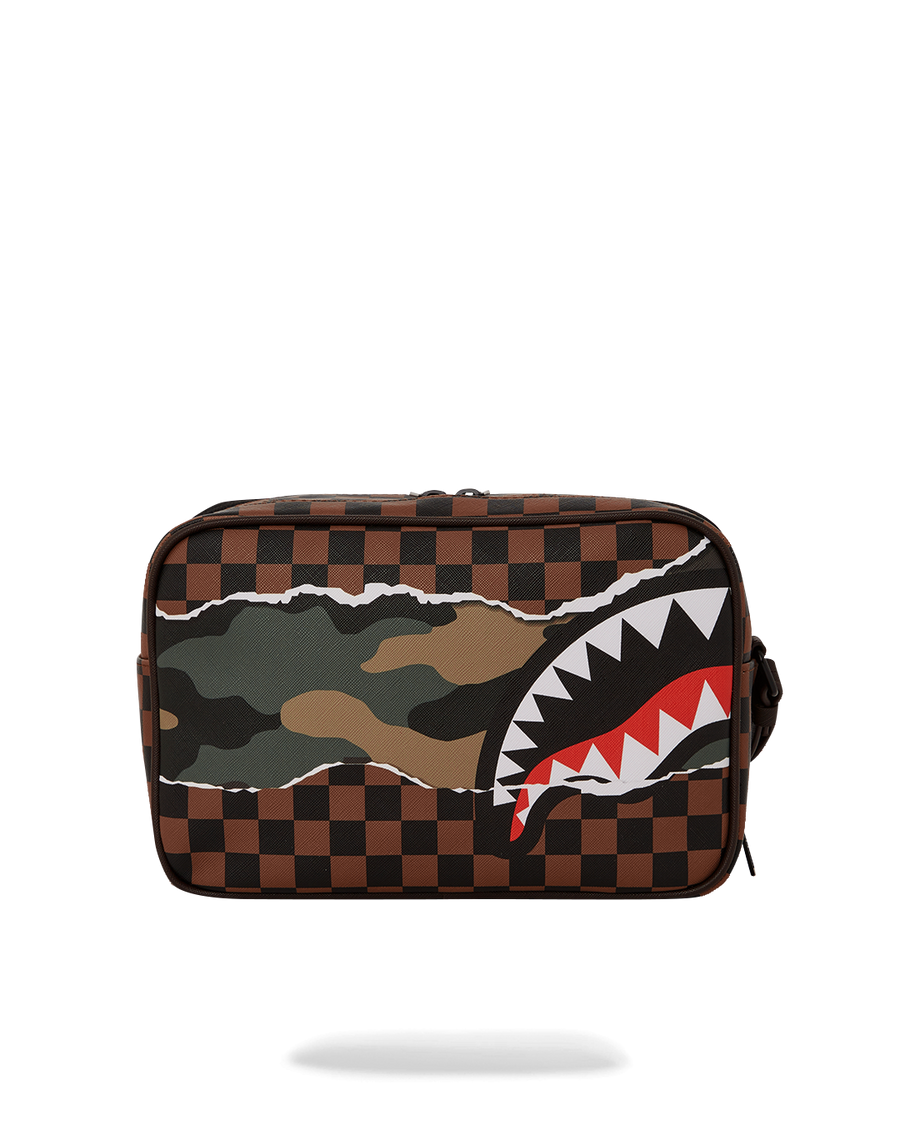 SPRAYGROUND® TOILETRY TEAR IT UP CAMO TOILETRY BAG