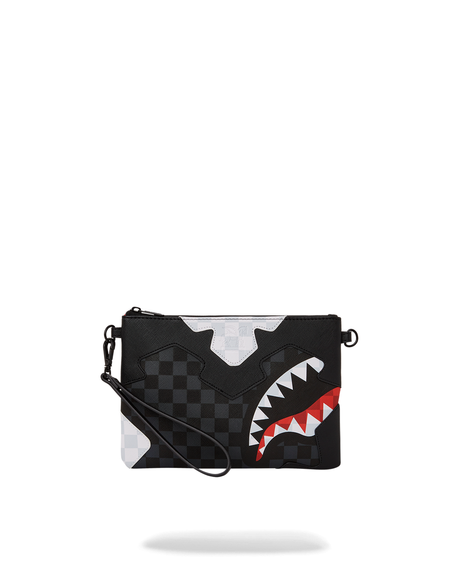 SPRAYGROUND® POUCHETTE TRIPLE DECKER HEIR TO THE THRONE CROSSOVER CLUTCH