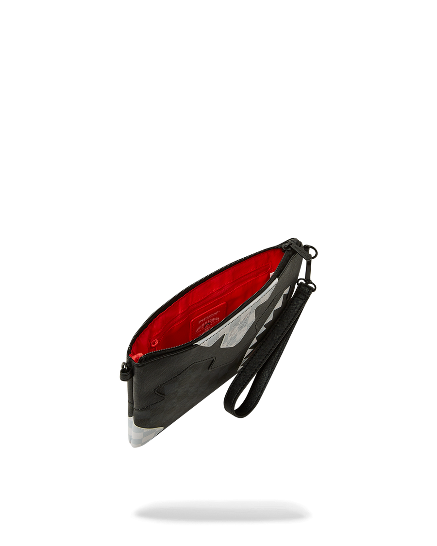 SPRAYGROUND® POUCHETTE TRIPLE DECKER HEIR TO THE THRONE CROSSOVER CLUTCH