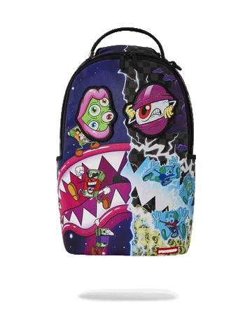 SPRAYGROUND® BACKPACK MONEY BOYS SPLIT CRAZY EYES - 6 REMOVABLE VELCRO EYE PATCHES