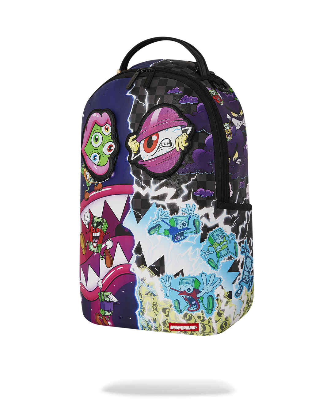 SPRAYGROUND® BACKPACK MONEY BOYS SPLIT CRAZY EYES - 6 REMOVABLE VELCRO EYE PATCHES