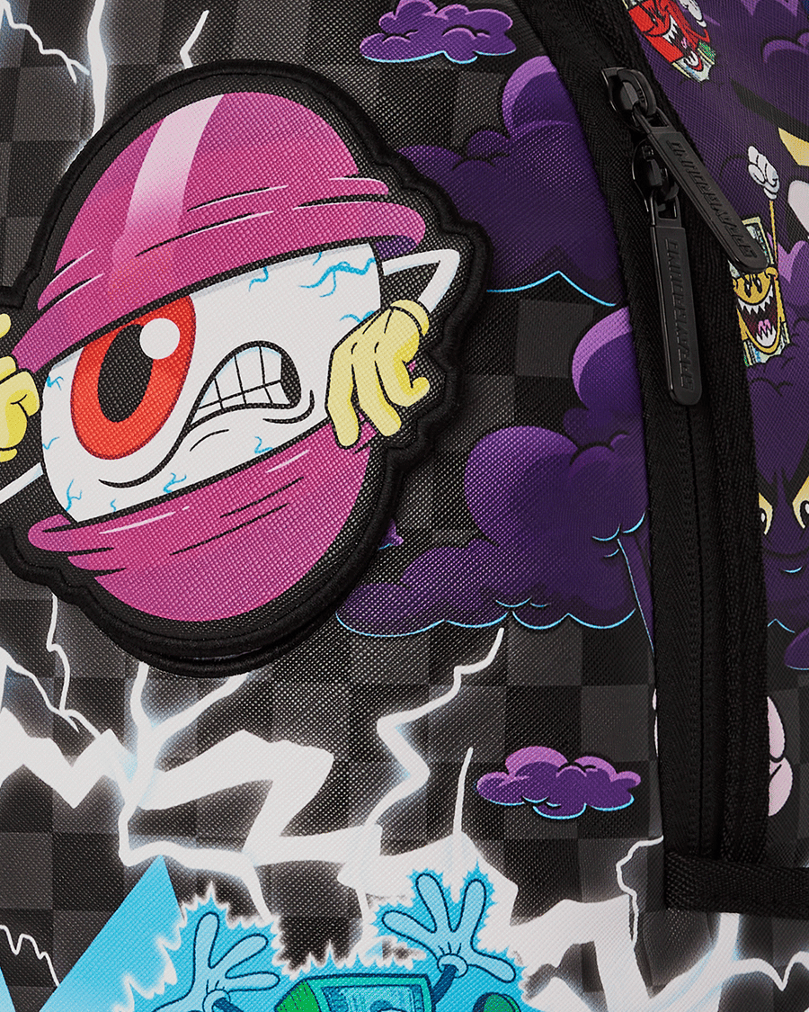SPRAYGROUND® BACKPACK MONEY BOYS SPLIT CRAZY EYES - 6 REMOVABLE VELCRO EYE PATCHES