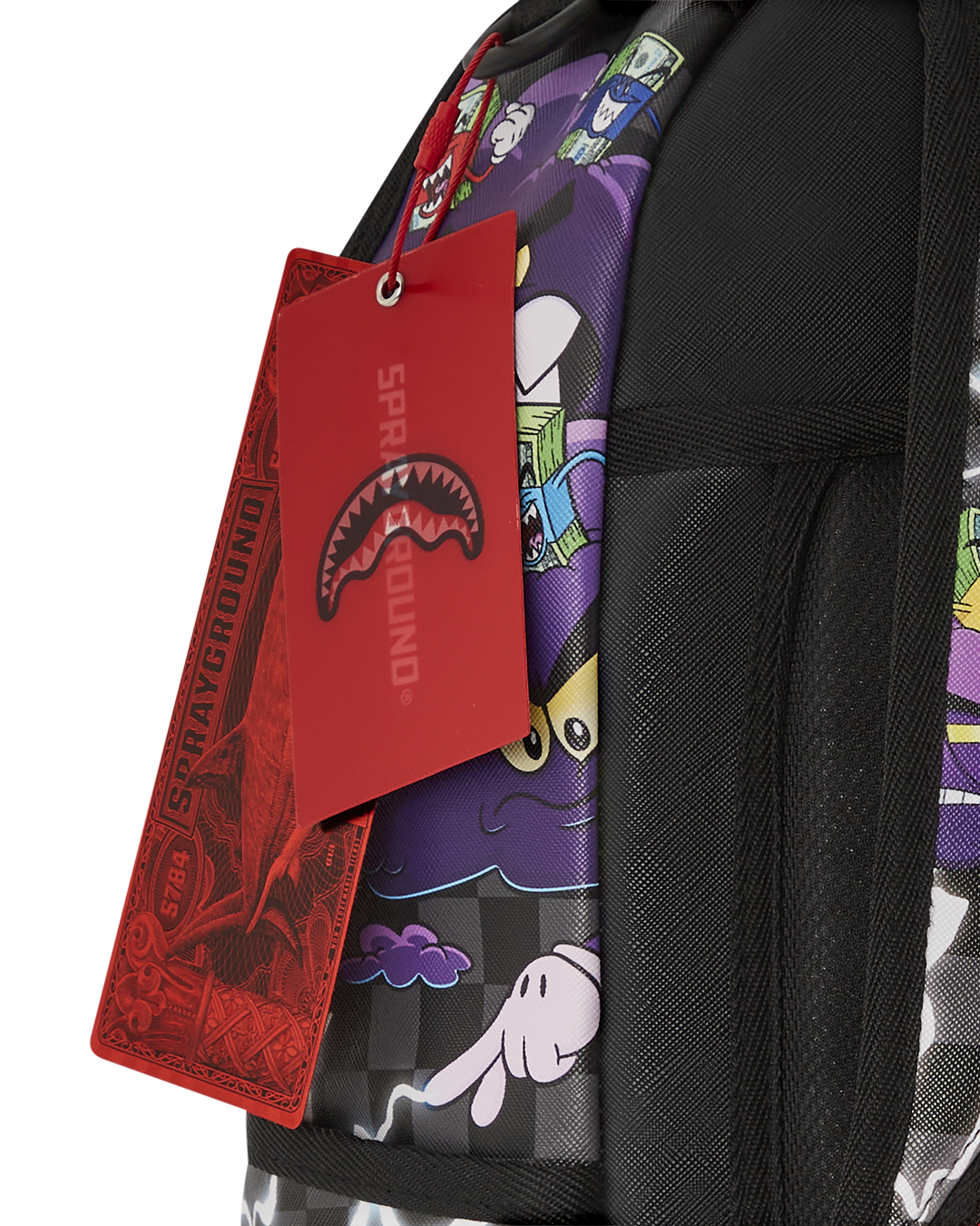 SPRAYGROUND® BACKPACK MONEY BOYS SPLIT CRAZY EYES - 6 REMOVABLE VELCRO EYE PATCHES