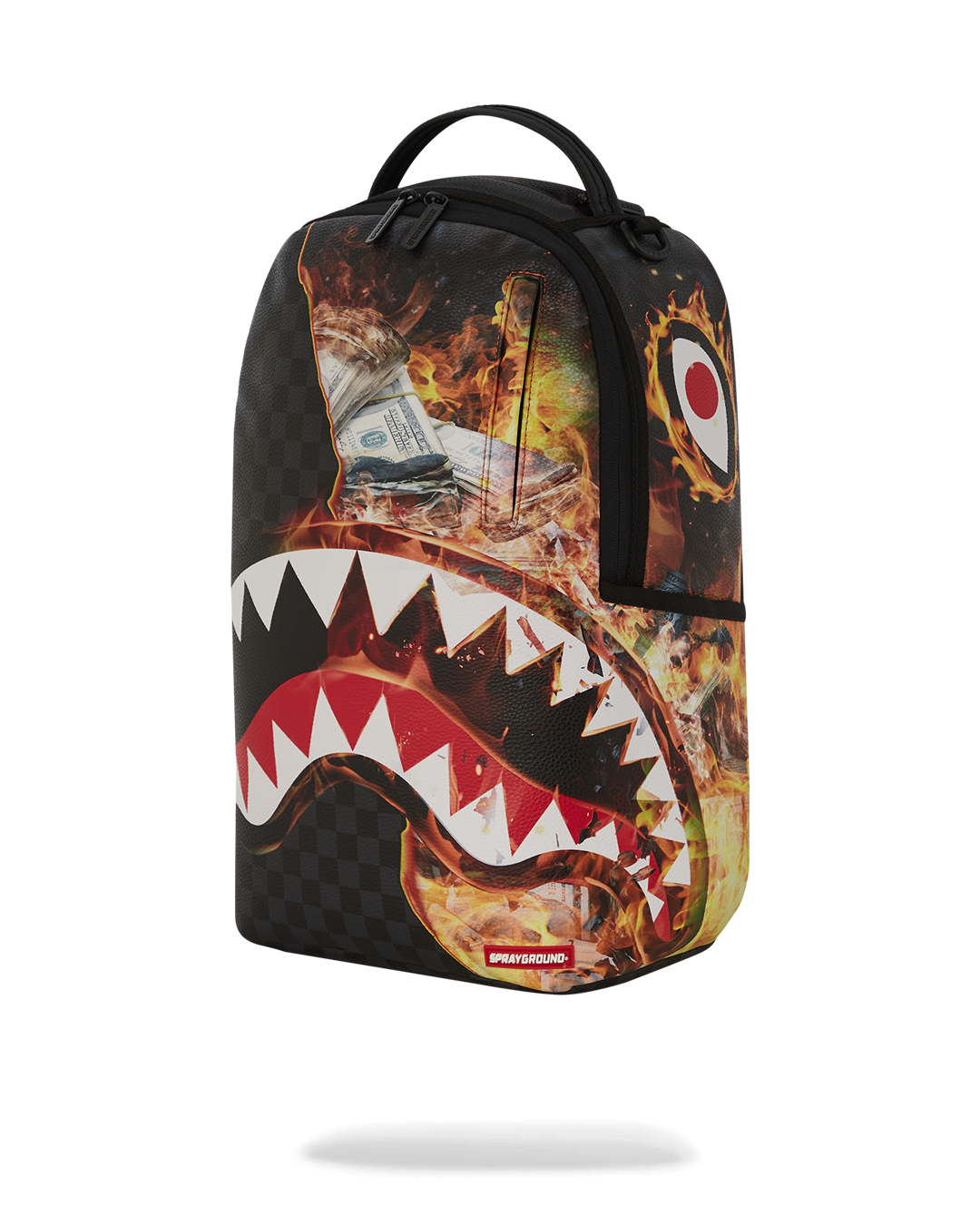 SPRAYGROUND® BACKPACK SHARK FIRE CHECK DLXSV BACKPACK