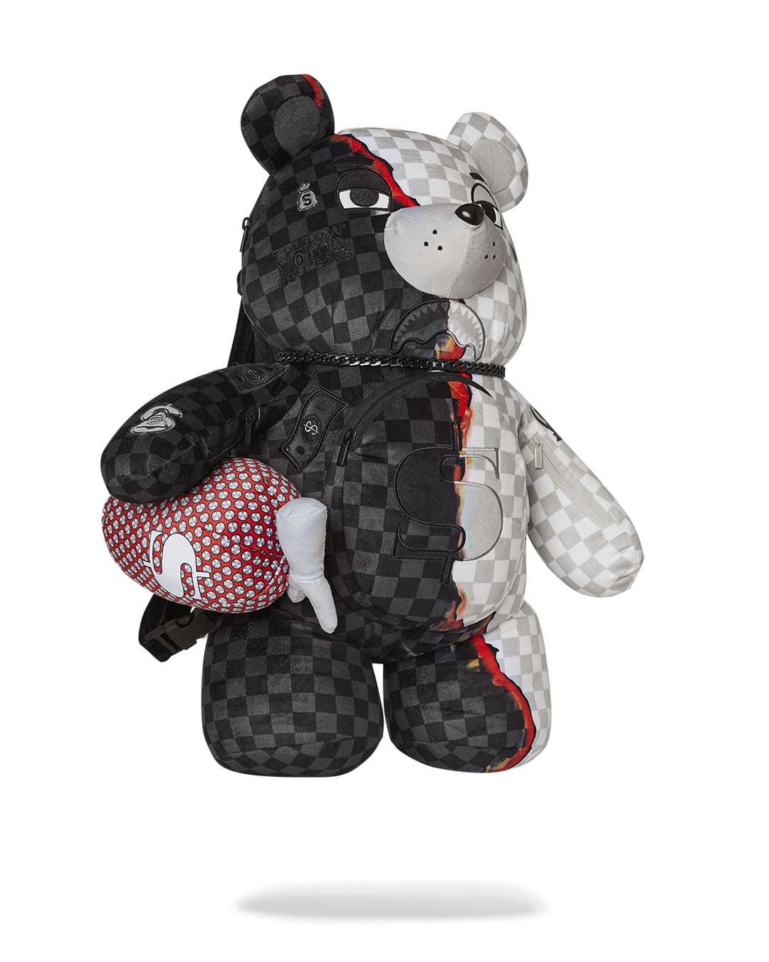 SPRAYGROUND® BACKPACK RING OF FIRE MONEYBEAR TEDDYBEAR BACKPACK