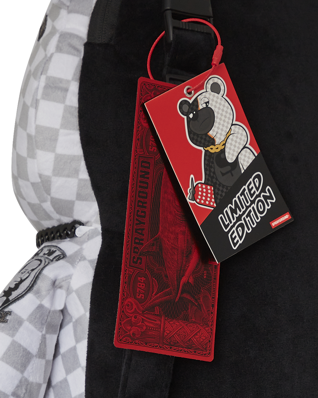 SPRAYGROUND® BACKPACK RING OF FIRE MONEYBEAR TEDDYBEAR BACKPACK