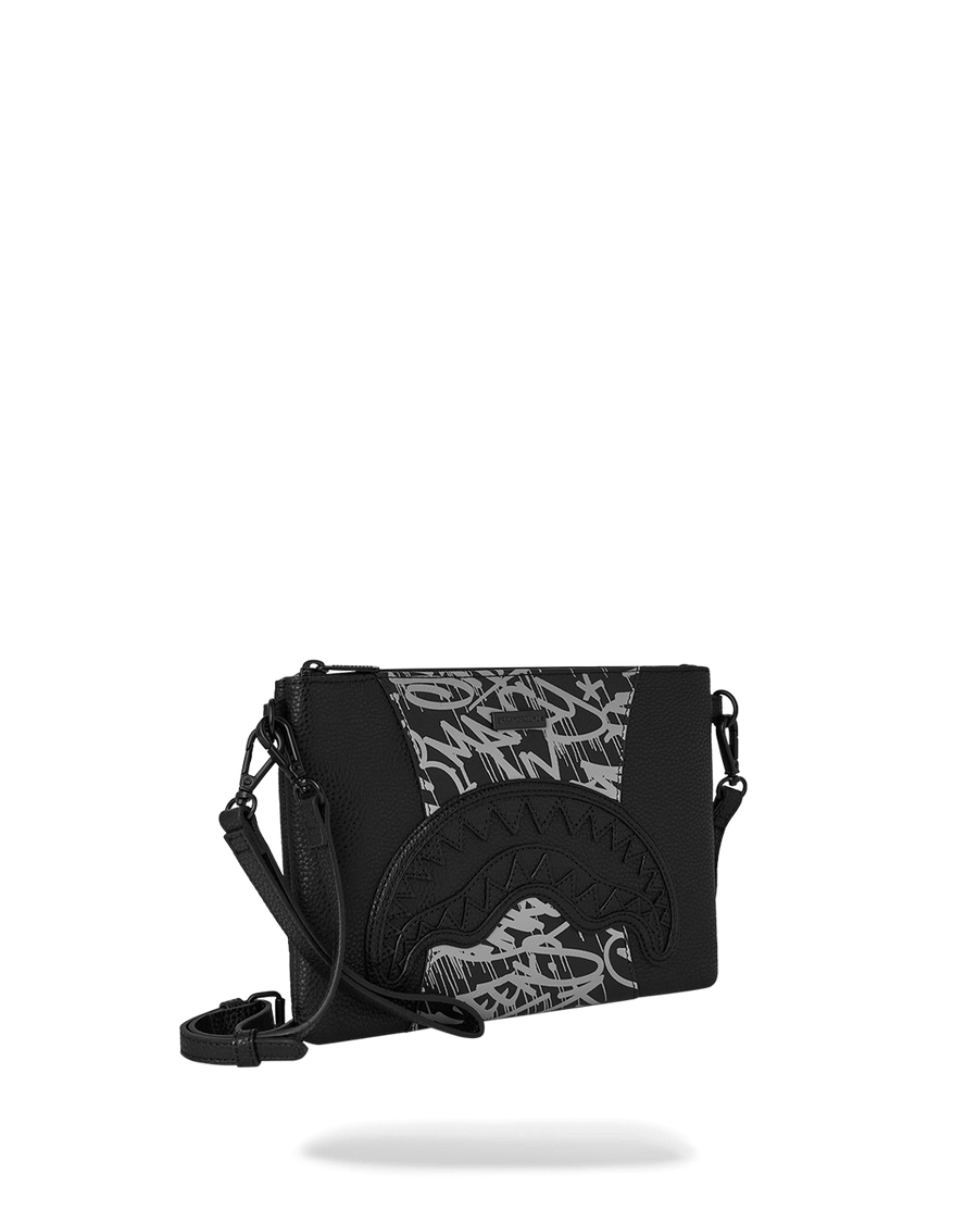 SPRAYGROUND® POUCHETTE A.M.P.M CROSSOVER CLUTCH W/ SHOULDER STRAP