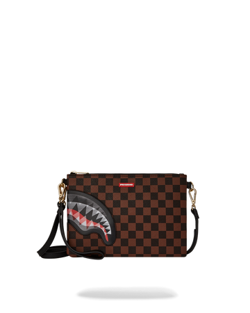 SPRAYGROUND® POUCHETTE LENTICULAR EFFECTS CROSSOVER CLUTCH W/ SHOULDER STRAP