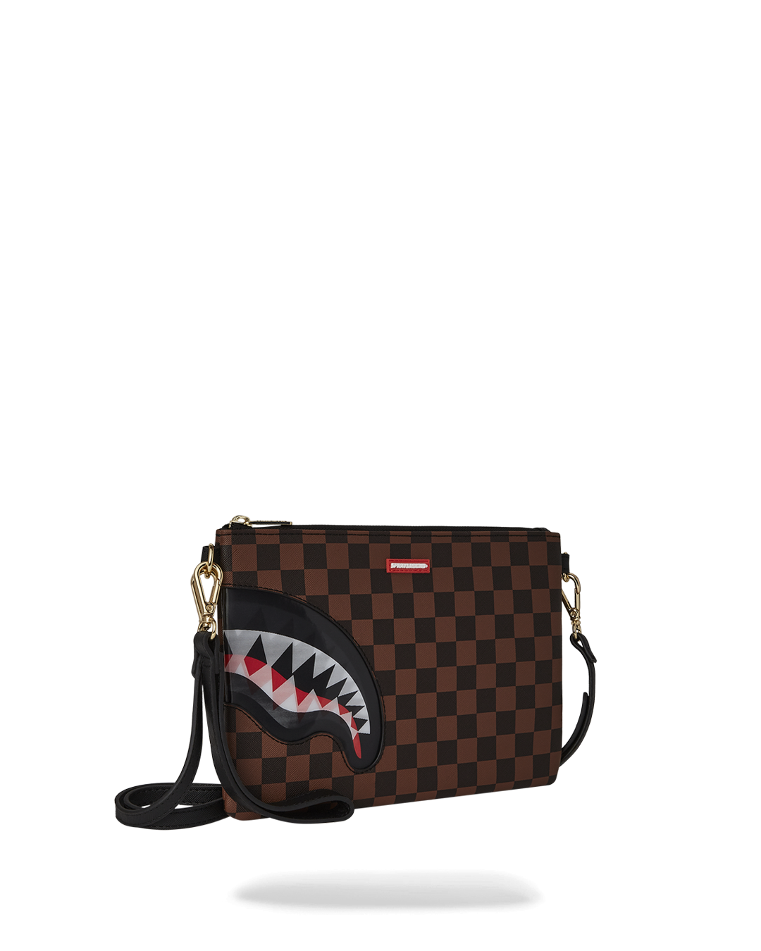 SPRAYGROUND® POUCHETTE LENTICULAR EFFECTS CROSSOVER CLUTCH W/ SHOULDER STRAP