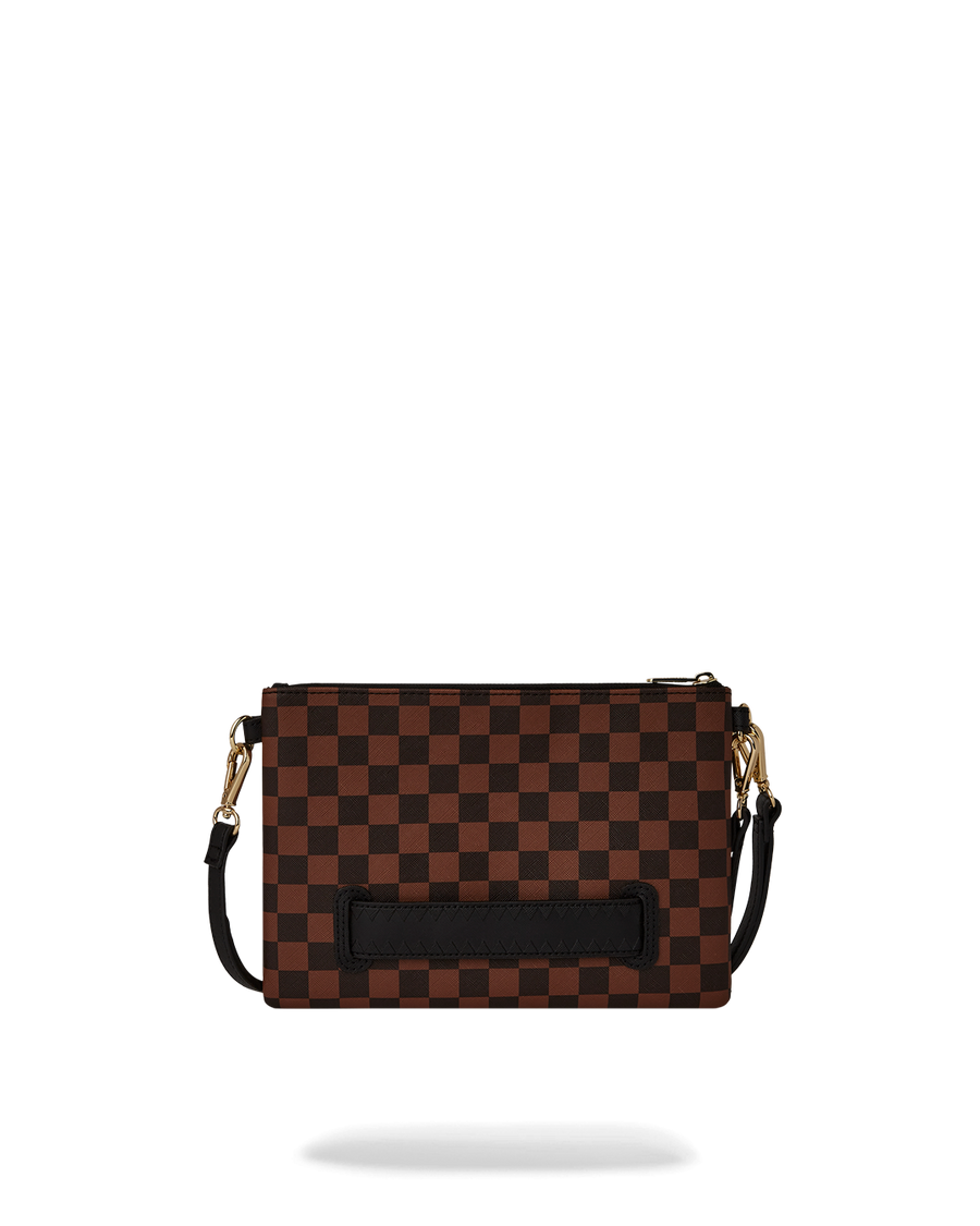LENTICULAR EFFECTS CROSSOVER CLUTCH W/ SHOULDER STRAP