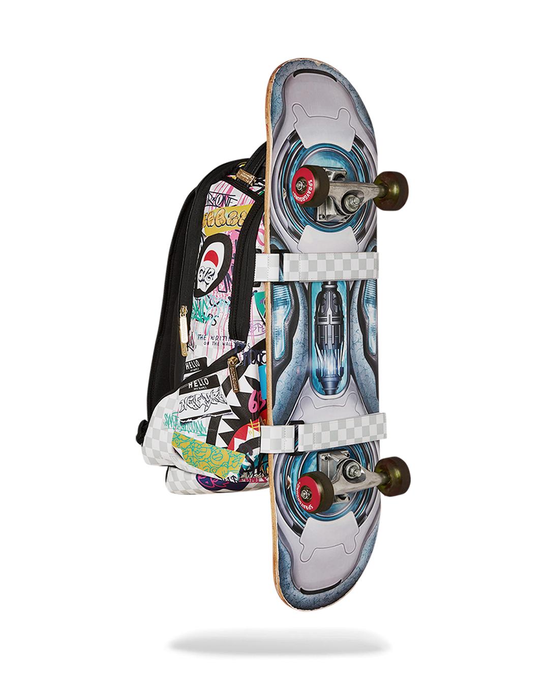 CREATE ANOTHER DAY SKATEBOARD-STRAP BACKPACK – SPRAYGROUND® CREATE ANOTHER DAY SKATEBOARD-STRAP BACKPACK – SPRAYGROUND®