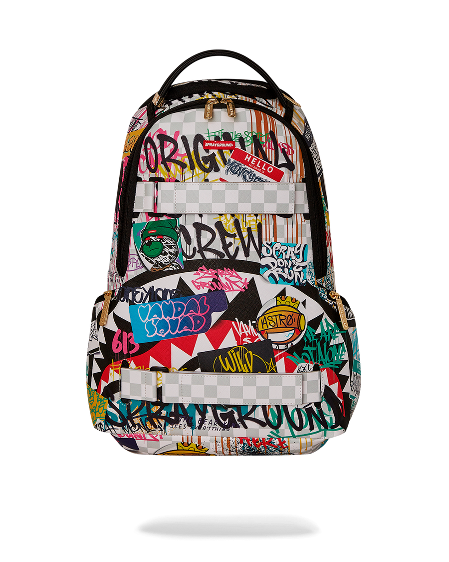 CREATE ANOTHER DAY SKATEBOARD-STRAP BACKPACK – SPRAYGROUND® CREATE ANOTHER DAY SKATEBOARD-STRAP BACKPACK – SPRAYGROUND®