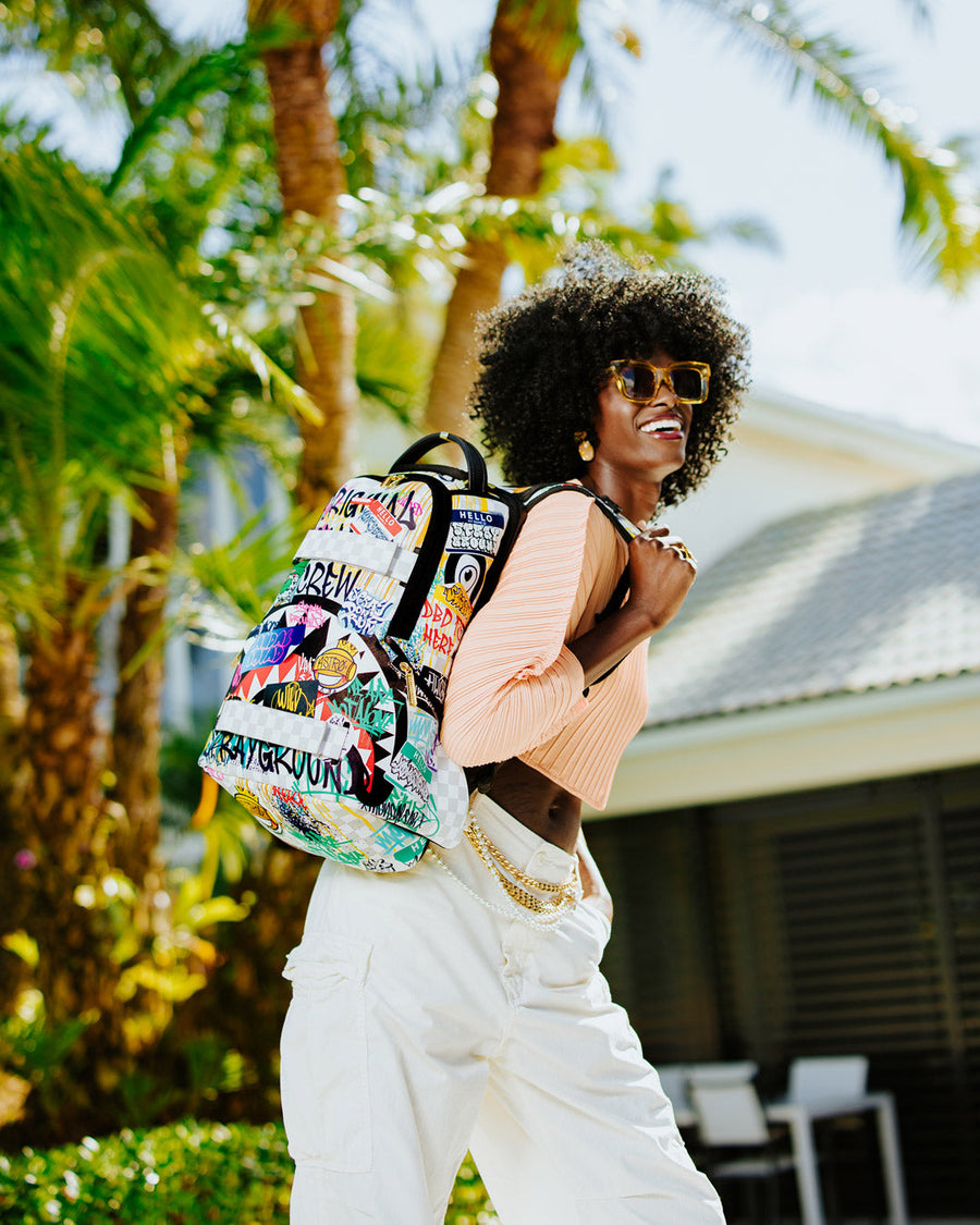 SPRAYGROUND® BACKPACK CREATE ANOTHER DAY SKATEBOARD-STRAP BACKPACK