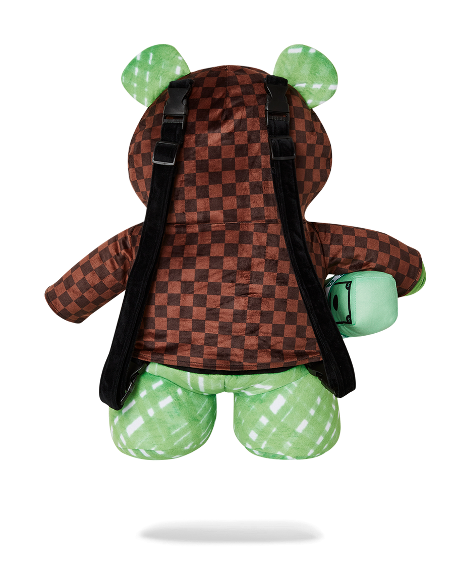 SPRAYGROUND® BACKPACK SHARKS IN PARIS FADE AWAY HOODIE MONEYBEAR TEDDYBEAR BACKPACK