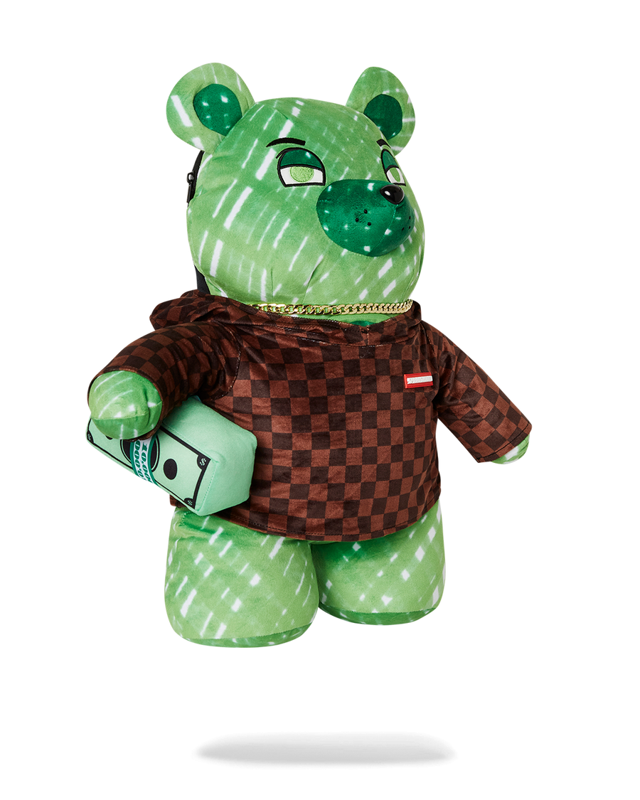 SPRAYGROUND® BACKPACK SHARKS IN PARIS FADE AWAY HOODIE MONEYBEAR TEDDYBEAR BACKPACK