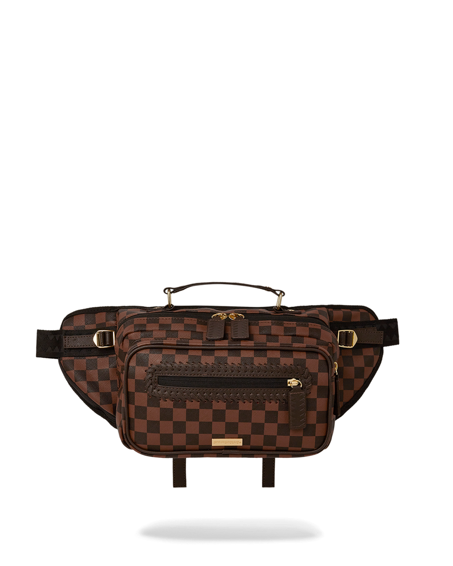 SPRAYGROUND® CROSS BODY CORE EMBOSSED CHECK CARGO CROSSBODY