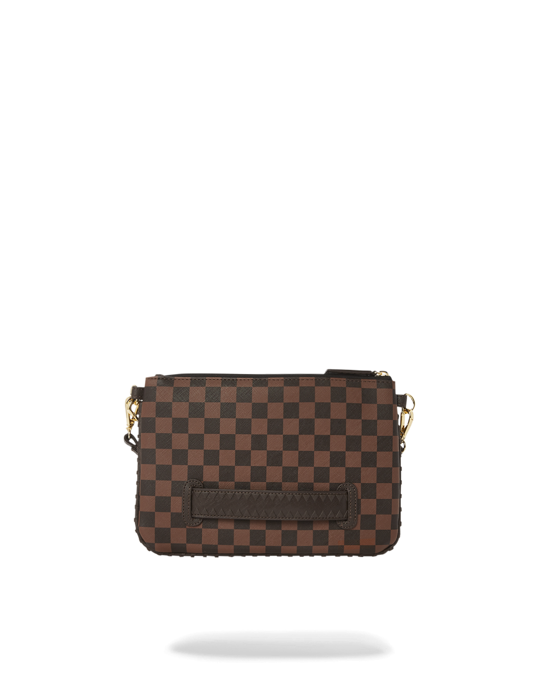 SPRAYGROUND® POUCHETTE CORE EMBOSSED CHECK CROSSOVER CLUTCH