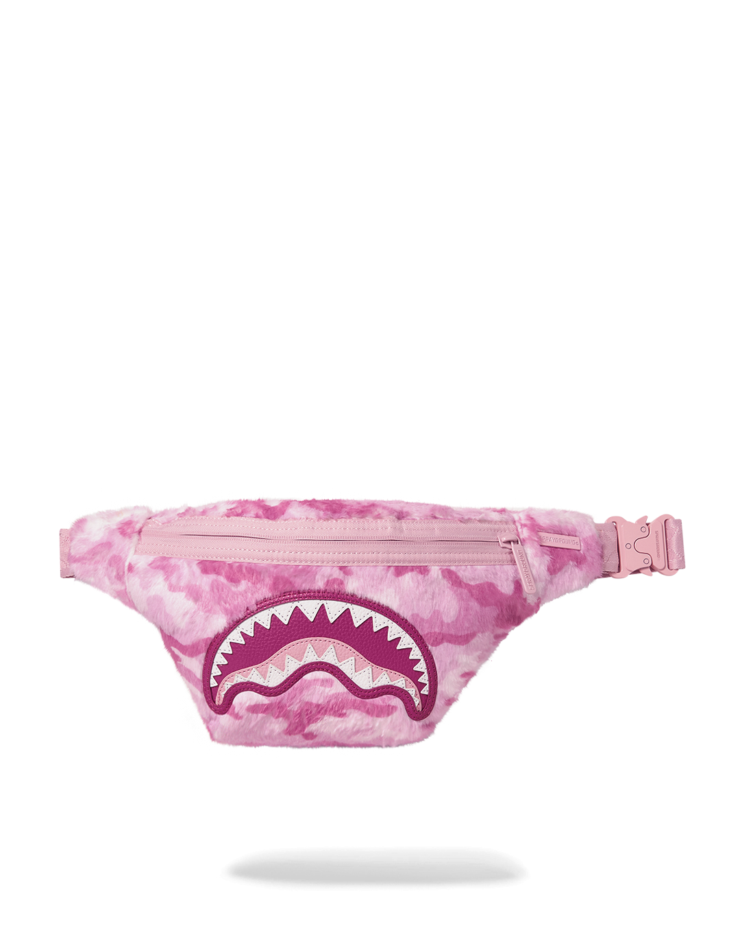 SPRAYGROUND® CROSSBODY PINK CAMO FAUX FUR SAVVY CROSSBODY