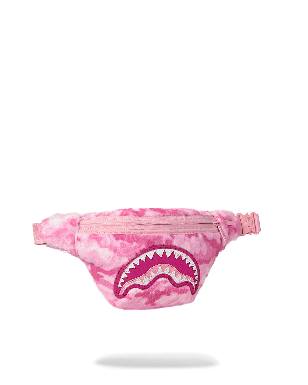 SPRAYGROUND® CROSSBODY PINK CAMO FAUX FUR SAVVY CROSSBODY