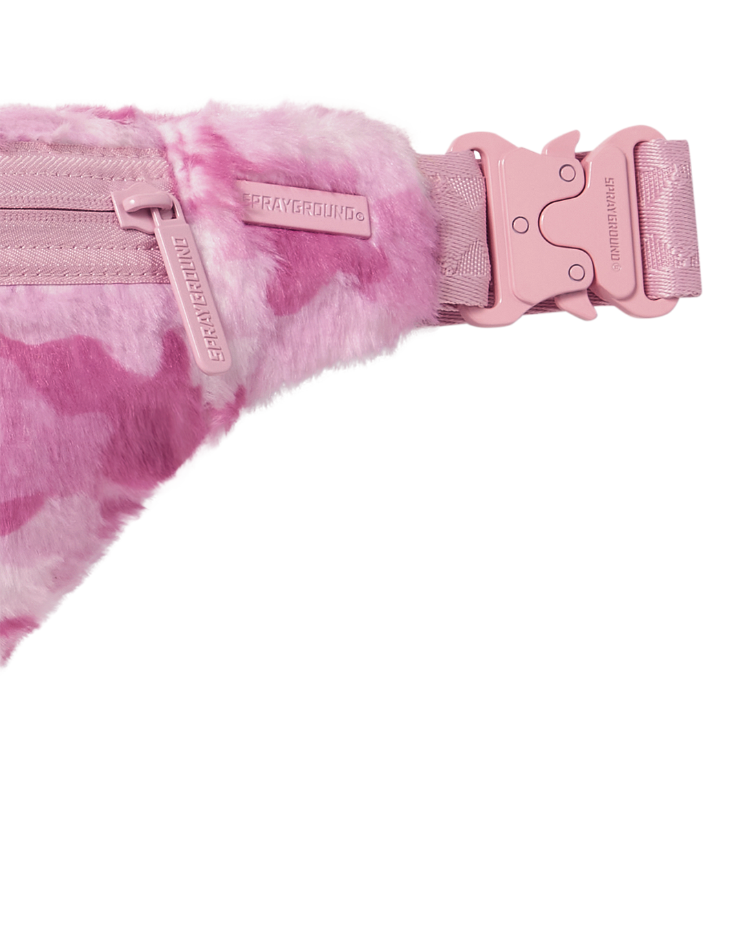 SPRAYGROUND® CROSSBODY PINK CAMO FAUX FUR SAVVY CROSSBODY