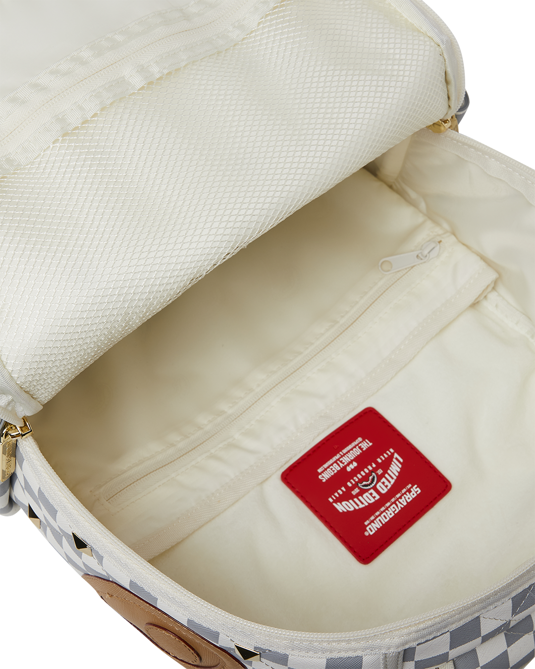 SPRAYGROUND® BACKPACK CREAM HENNY QUILT PUFF BACKPACK