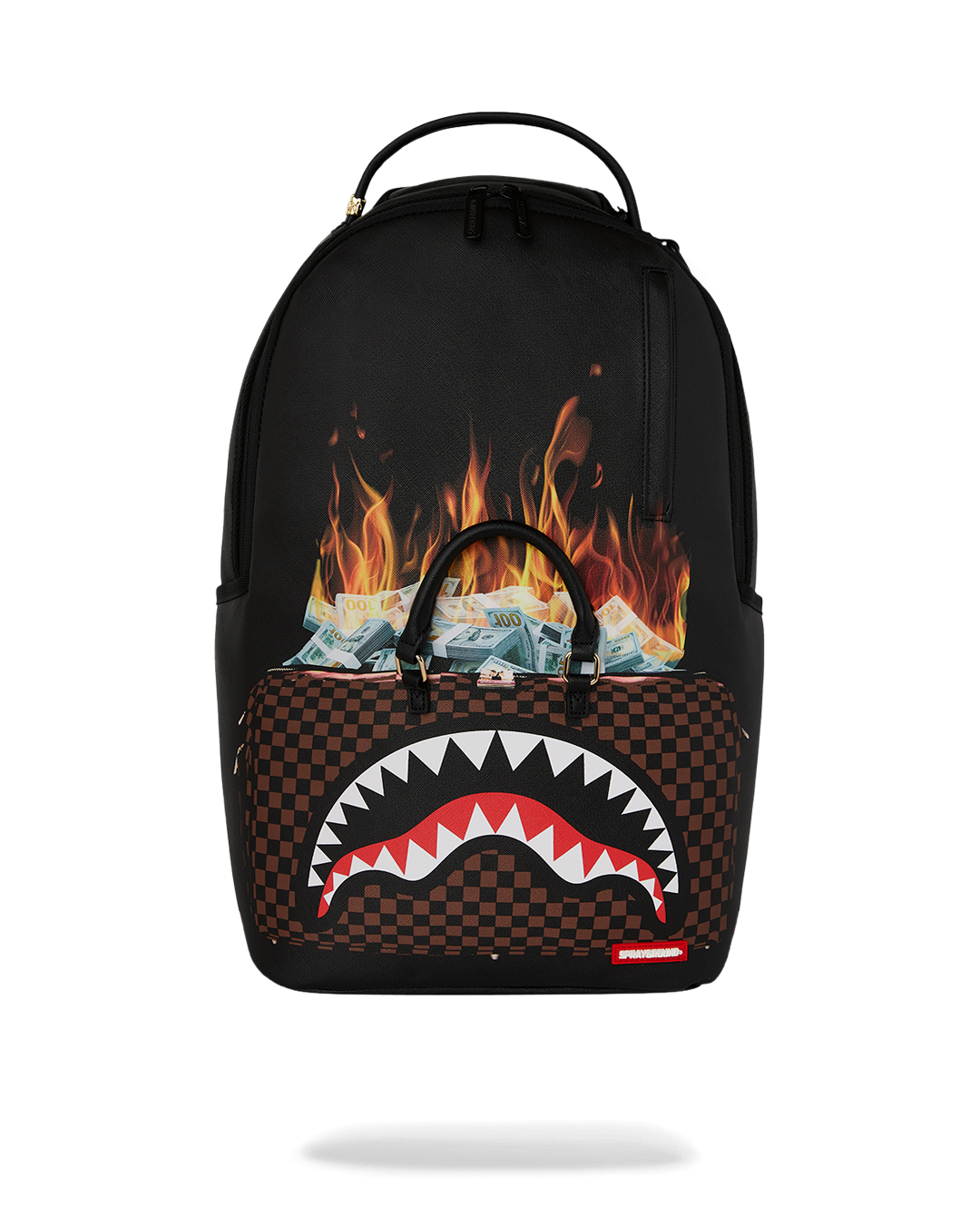 SPRAYGROUND® BACKPACK BAG OF MONEY ON FIRE BACKPACK