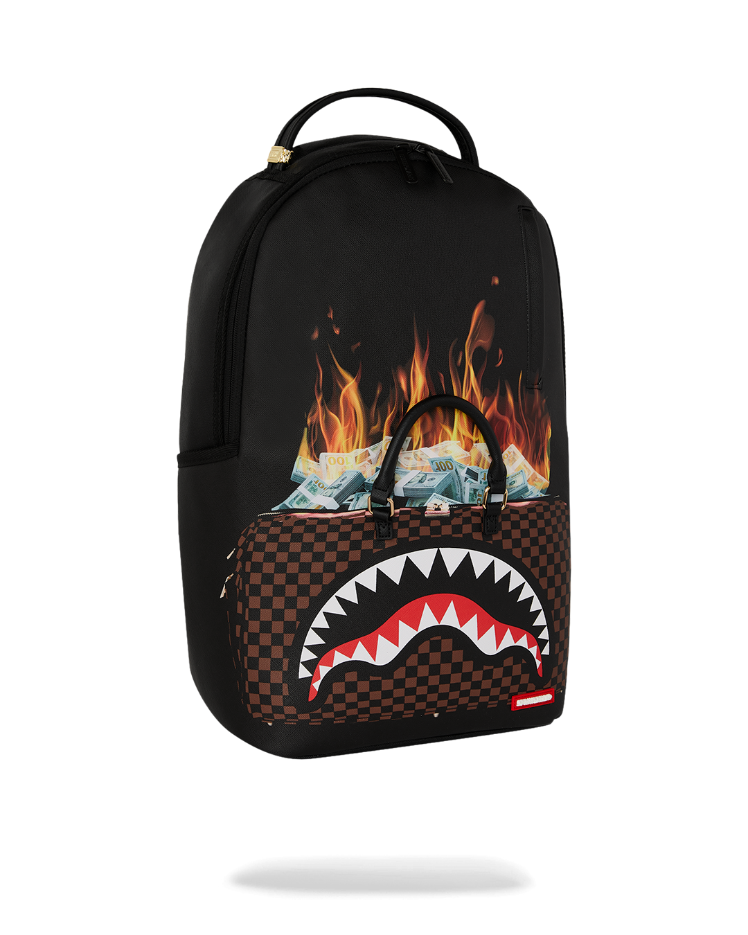 SPRAYGROUND® BACKPACK BAG OF MONEY ON FIRE BACKPACK