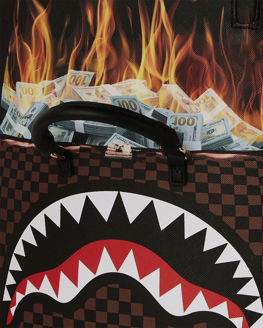 SPRAYGROUND® BACKPACK BAG OF MONEY ON FIRE BACKPACK