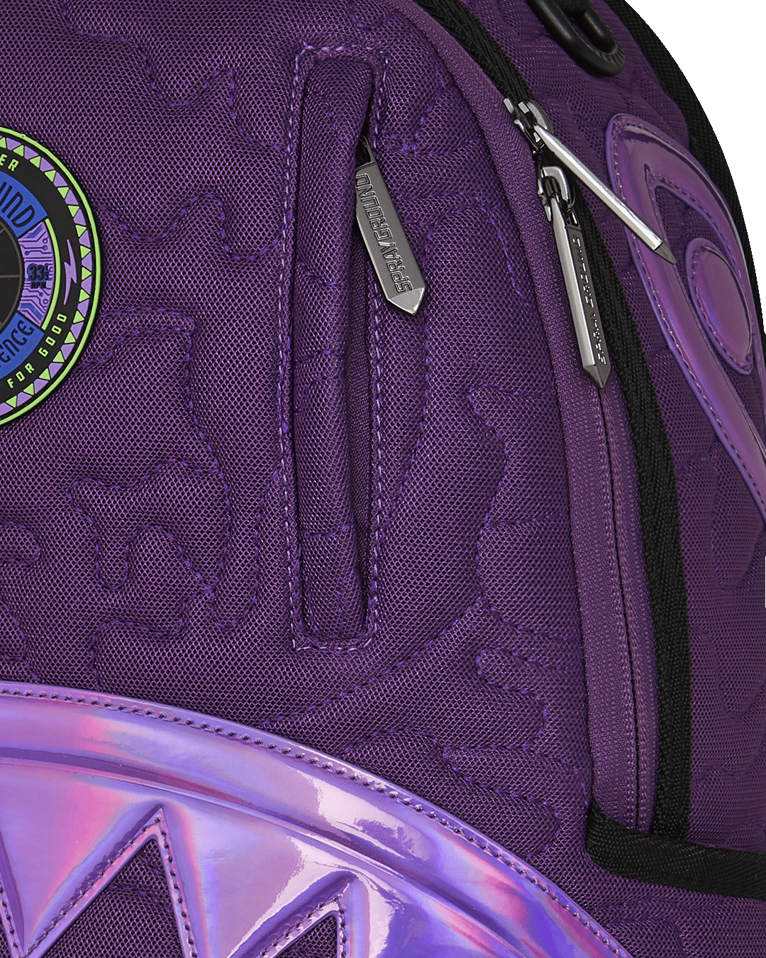 SPRAYGROUND® BACKPACK AI QUILTED IRIDESCENT BACKPACK