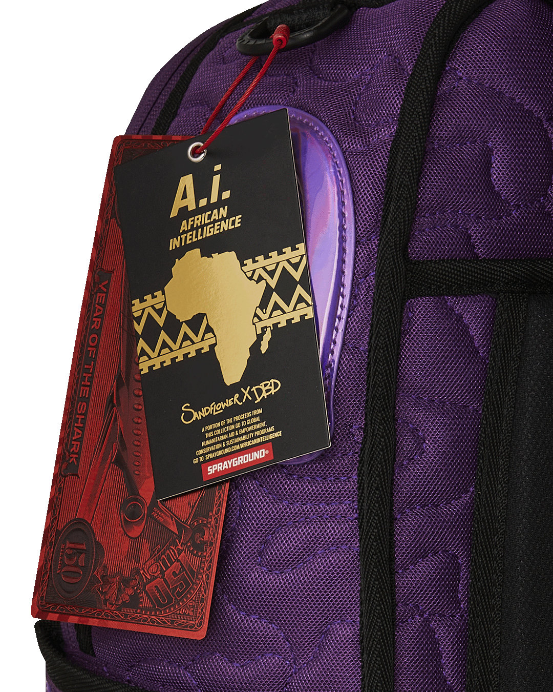 SPRAYGROUND® BACKPACK AI QUILTED IRIDESCENT BACKPACK
