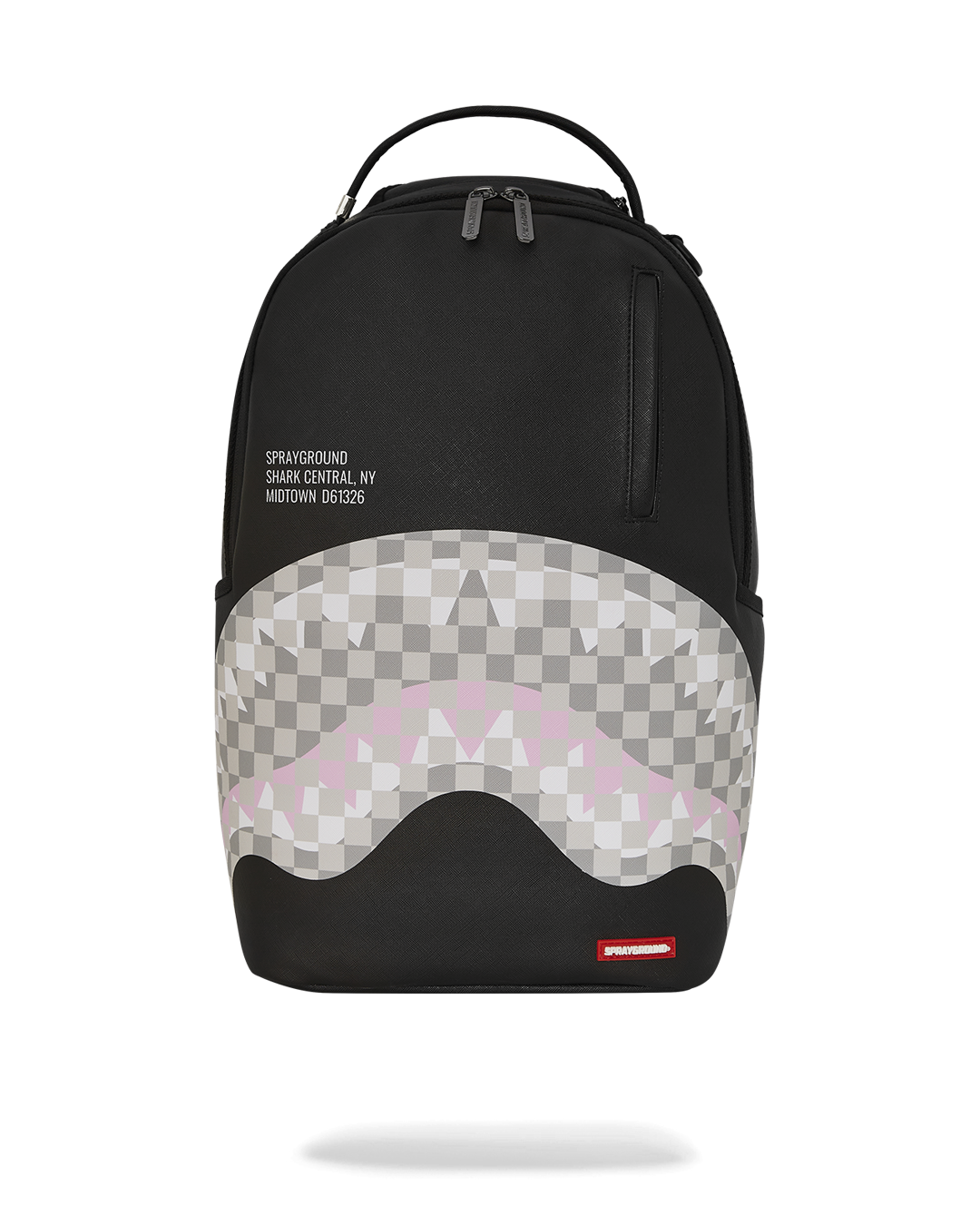 SPRAYGROUND® BACKPACK SHARK CENTRAL CREAM BLACK CHECK BACKPACK