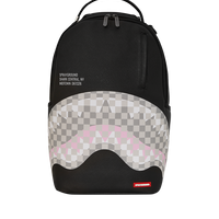 SPRAYGROUND® BACKPACK SHARK CENTRAL CREAM BLACK CHECK BACKPACK