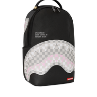 SPRAYGROUND® BACKPACK SHARK CENTRAL CREAM BLACK CHECK BACKPACK