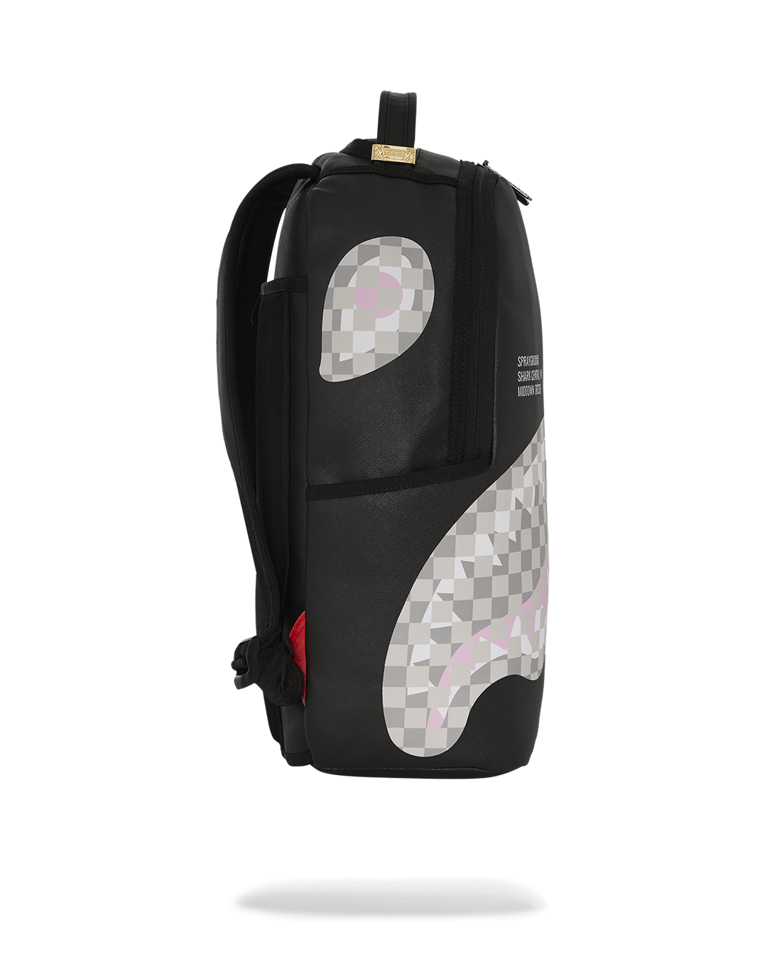SPRAYGROUND® BACKPACK SHARK CENTRAL CREAM BLACK CHECK BACKPACK