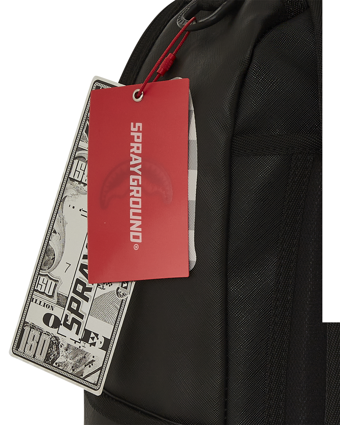 SPRAYGROUND® BACKPACK SHARK CENTRAL CREAM BLACK CHECK BACKPACK