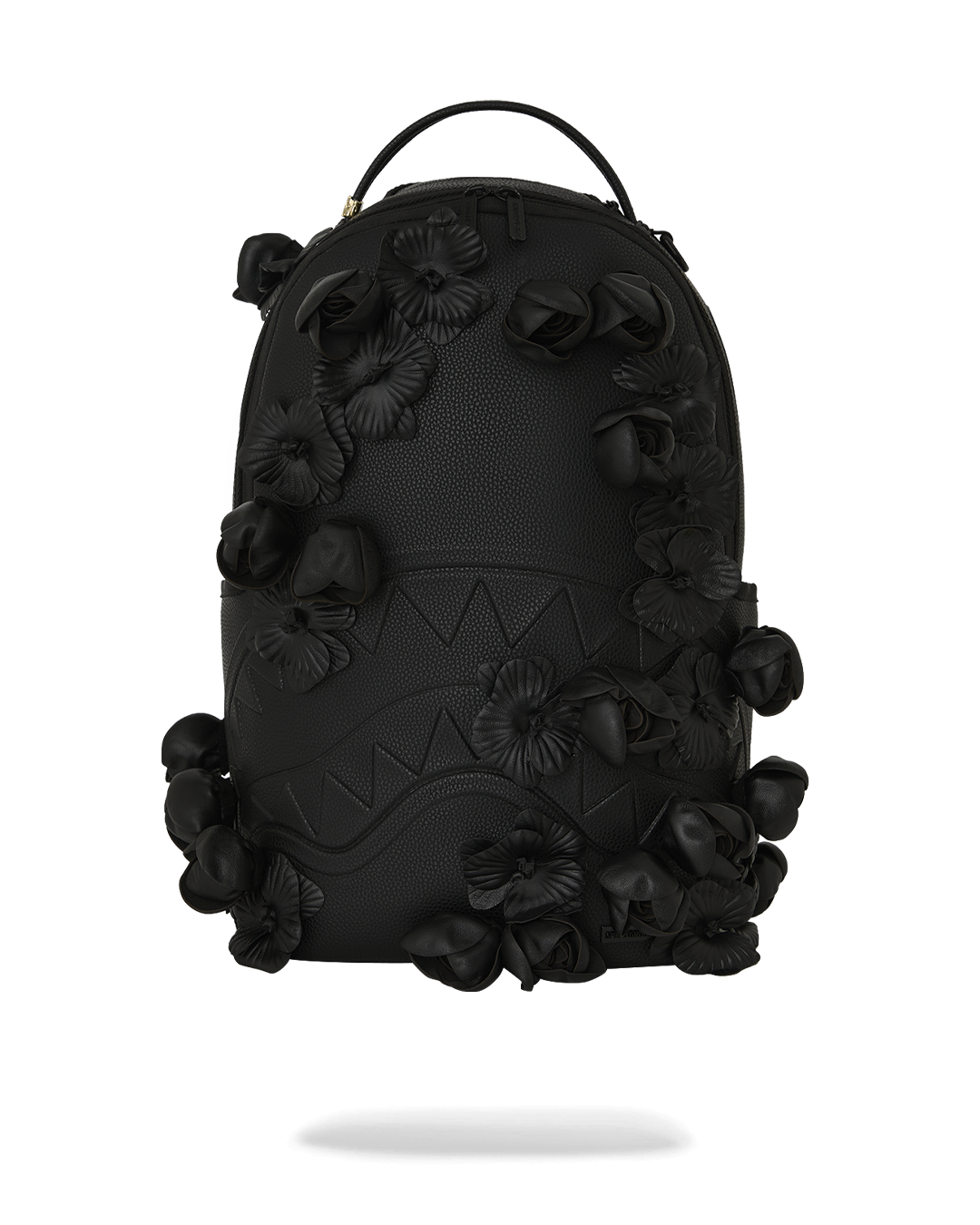 SPRAYGROUND® BACKPACK NYBG BLACK LEATHER FLOWERS BACKPACK
